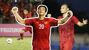 Trọng Hoàng chuyền như đặt, Văn Đức 'xâu kim' thủ môn, ĐT Việt Nam thắng trên đất Philippines, tiến bước dài đến ngôi vô địch