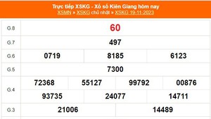 XSKG 19/11, kết quả xổ số Kiên Giang hôm nay 19/11/2023, kết quả XSKG ngày 19 tháng 11