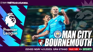 Nhận định bóng đá Man City vs Bournemouth (22h00, 4/11), vòng 11 Ngoại hạng Anh