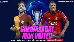 Nhận định Galatasaray vs MU (0h45, 30/11), cúp C1 châu Âu
