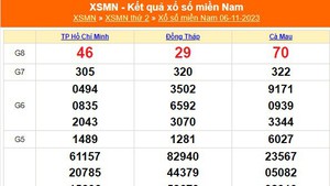 XSMN 6/11, kết quả xổ số miền nam hôm nay 6/11/2023, KQXSMN ngày 6 tháng 11
