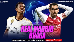 Nhận định bóng đá Real Madrid vs Braga (03h00, 9/11), vòng bảng Champions League