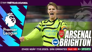 Nhận định bóng đá Arsenal vs Brighton (21h00, 17/12), vòng 17 Ngoại hạng Anh