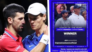 Danh hiệu HLV xuất sắc nhất năm của ATP gây tranh cãi: Vì sao không phải thầy Djokovic?