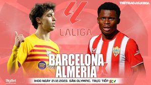 Nhận định Barcelona vs Almeria (1h00, 21/12), Liga vòng 18