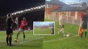 Chiêu trò phạt góc của Rooney và Giggs được tái hiện, cầu thủ Anh lập 'siêu phẩm' 