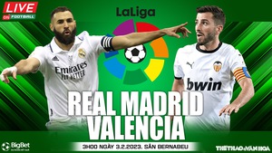Nhận định, soi kèo Real Madrid vs Valencia (3h00, 3/2), vòng 17 La Liga