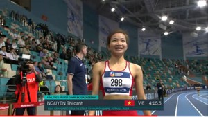 Nguyễn Thị Oanh gây sốc, giành HCV 1500m giải điền kinh trong nhà châu Á