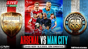 Nhận định, nhận định bóng đá Arsenal vs Man City (2h30, 16/2 ), đá bù vòng 12 Ngoại hạng Anh