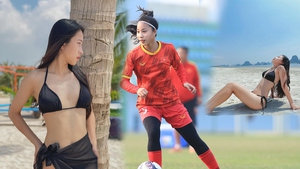 Đội trưởng U20 nữ Việt Nam gây sốt với vẻ đẹp gợi cảm, quyết theo đuổi bóng đá dù gia đình không ủng hộ