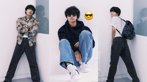 V BTS toát lên vẻ ngoài bạn trai hoàn hảo với đồ casual của Celine