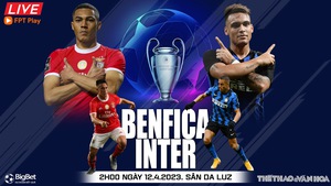 Nhận định, nhận định bóng đá Benfica vs Inter (2h00, 12/4), lượt đi tứ kết Cúp C1 