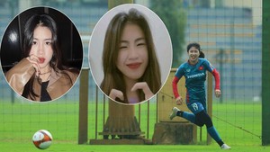 Hot girl của tuyển nữ Việt Nam Thanh Nhã 'bùng cháy' trên sân cỏ nhưng vẫn là cô gái nhỏ mộng mơ