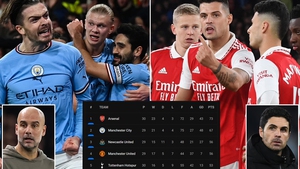 CỰC NÓNG Bảng xếp hạng Ngoại hạng Anh: Arsenal có nguy cơ bị Man City đuổi kịp