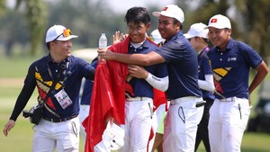 VĐV 15 tuổi Lê Khánh Hưng thi đấu xuất sắc, giành HCV SEA Games lịch sử cho golf Việt Nam