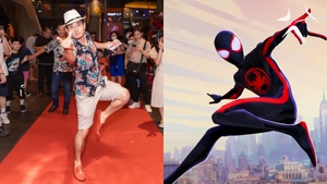 Xuân Bắc hào hứng trong buổi ra mắt 'Spider-Man: Across the Spider-Verse'