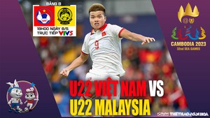 Nhận định bóng đá U22 Việt Nam vs U22 Malaysia, nhận định bóng đá SEA Games 32 (19h00, 8/5)