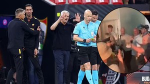 Trọng tài bị Mourinho chửi rủa suýt 'ăn' ghế ở sân bay khi fan cuồng Roma tấn công