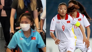 Xót xa cảnh Huỳnh Như ngồi xe lăn sau khi chấn thương, CĐV Việt Nam lo sốt vó khi World Cup tới gần