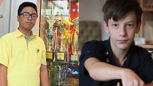 Kỳ thủ trẻ Việt Nam thắng ngoạn mục ‘thần đồng’ của Nga để vô địch giải thế giới