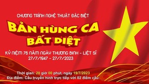 Chương trình nghệ thuật 'Bản hùng ca bất diệt' kỷ niệm Ngày Thương binh - Liệt sĩ 