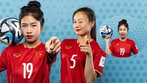Chết cười VIDEO hậu trường ĐT nữ Việt Nam chụp ảnh quảng bá World Cup, Thanh Nhã và Hoàng Thị Loan xinh không 'tì vết'