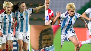  Nữ cầu thủ Argentina gây xôn xao với hình xăm Ronaldo và Maradona nhưng không có Messi