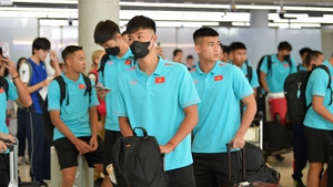 U23 Việt Nam tập 1 buổi trước khi đấu ‘kín’ với U23 Bahrain