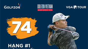 Lê Anh Đức dẫn đầu ở Golfzon Championship Vietnam 2023