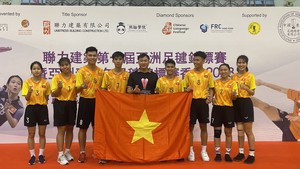 Ngay ngày thi đấu thứ 2, ĐT đá cầu Việt Nam đã giành vinh quang ở giải vô địch châu Á