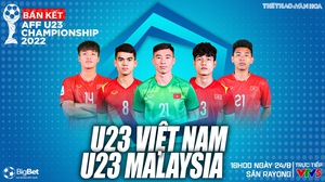 Nhận định bóng đá U23 Việt Nam vs U23 Malaysia (16h00, 24/8), bán kết U23 Đông Nam Á  