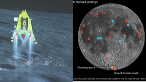 Chandrayaan-3: Xe thám hiểm Pragyaan của Ấn Độ đi dạo trên Mặt Trăng
