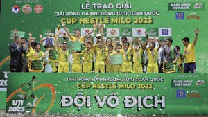 Giải bóng đá Nhi đồng toàn quốc Cúp Nestlé MILO 2023: Navy Phú Nhuận đăng quang ngôi vô địch.