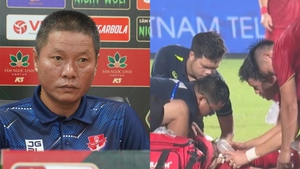 Hai cầu thủ chấn thương trong trận thắng của ĐT Việt Nam, CLB Hải Phòng cực 'đau đầu' trước thềm giải châu Á