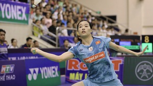 Hotgirl Thùy Linh thắng nghẹt thở đối thủ Nhật Bản, đăng quang xứng đáng tại Vietnam Open 2023