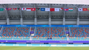 Sân Linping sẵn sàng cho trận đấu Olympic Việt Nam gặp Mông Cổ