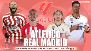 Nhận định bóng đá Atletico Madrid vs Real Madrid (2h00, 25/9), vòng 6 La Liga