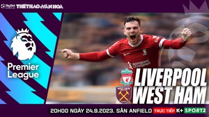 Nhận định bóng đá Liverpool vs West Ham, vòng 6 Ngoại hạng Anh (20h00 hôm nay 24/9)