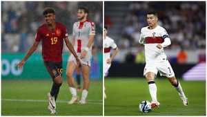 Sao 'tuổi teen' lập kỉ lục giúp Tây Ban Nha thắng đậm trong ngày Ronaldo im lặng