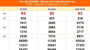 XSMN 11/1, kết quả xổ số miền Nam hôm nay 11/1/2024, KQXSMN ngày 11 tháng 1