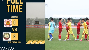 Đội trẻ CAHN bất ngờ thua 0-8 trước đội trẻ Thanh Hóa ở vòng loại giải quốc gia