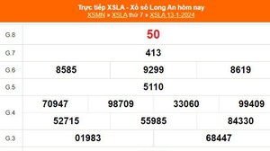 XSLA 13/1, kết quả Xổ số Long An hôm nay 13/1/2024, KQXSLA ngày 13 tháng 1