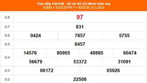 XSHCM 15/1, XSTP, kết quả xổ số Thành phố Hồ Chí Minh hôm nay 15/1/2024, KQXSHCM ngày thứ Hai