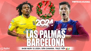 Nhận định bóng đá Las Palmas vs Barcelona (03h30 hôm nay 5/1), vòng 19 La Liga