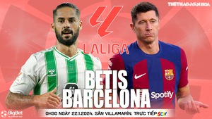 Nhận định bóng đá Betis vs Barcelona (00h30, 22/1), La Liga vòng 21