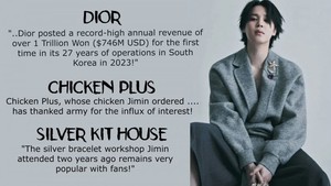 Dior phá kỷ lục ở Hàn Quốc nhờ Jimin BTS