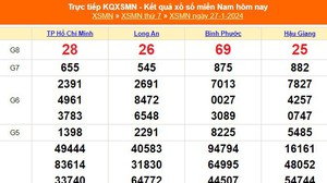 XSMN 27/1, kết quả xổ số miền nam hôm nay 27/1/2024, KQXSMN ngày 27 tháng 1