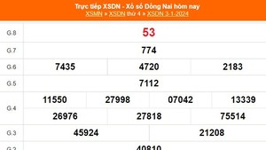 XSDN 3/1, kết quả xổ số Đồng Nai hôm nay 3/1/2024, XSDN ngày 3 tháng 1