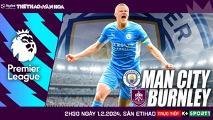 Nhận định bóng đá Man City vs Burnley (02h30, 1/2), Ngoại hạng Anh vòng 22