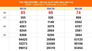 XSMN 14/11 - Kết quả xổ số miền Nam hôm nay 14/11/2024 - Trực tiếp xổ số hôm nay ngày 14 tháng 11